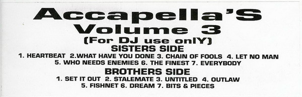 Accapella's Volume 3